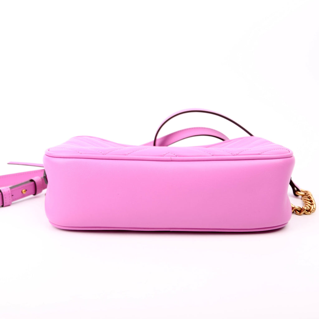 447632 Marmont Small Leather Camera Purple