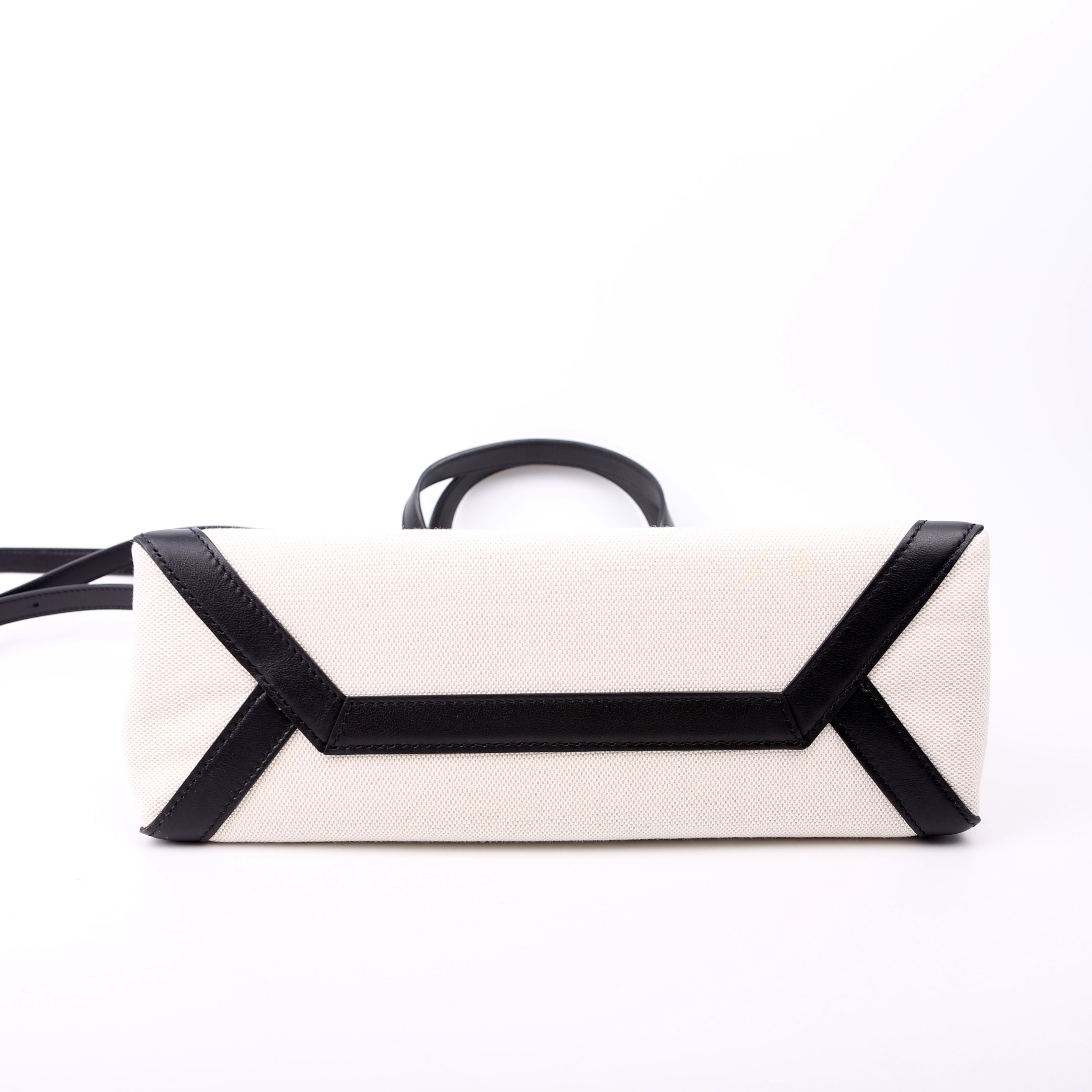 VLTN Canvas Tote Small White/Black