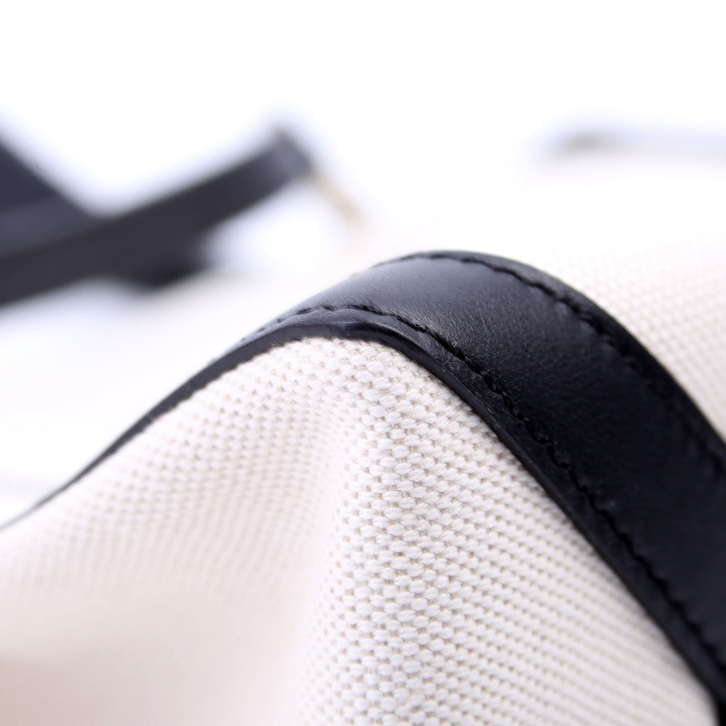 VLTN Canvas Tote Small White/Black