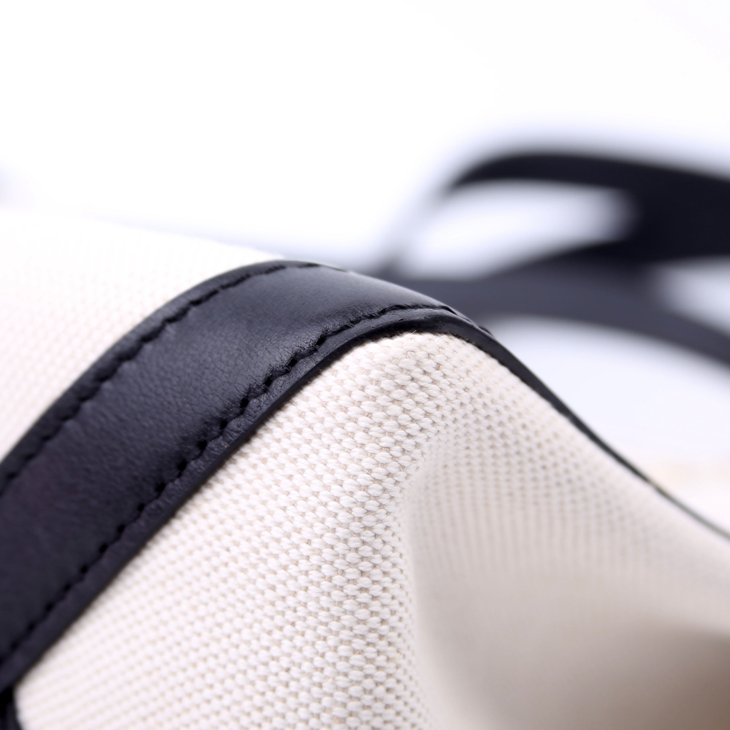 VLTN Canvas Tote Small White/Black
