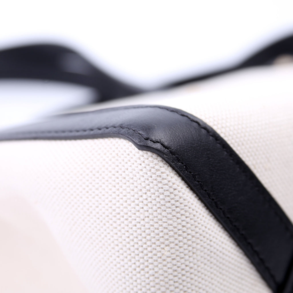 VLTN Canvas Tote Small White/Black