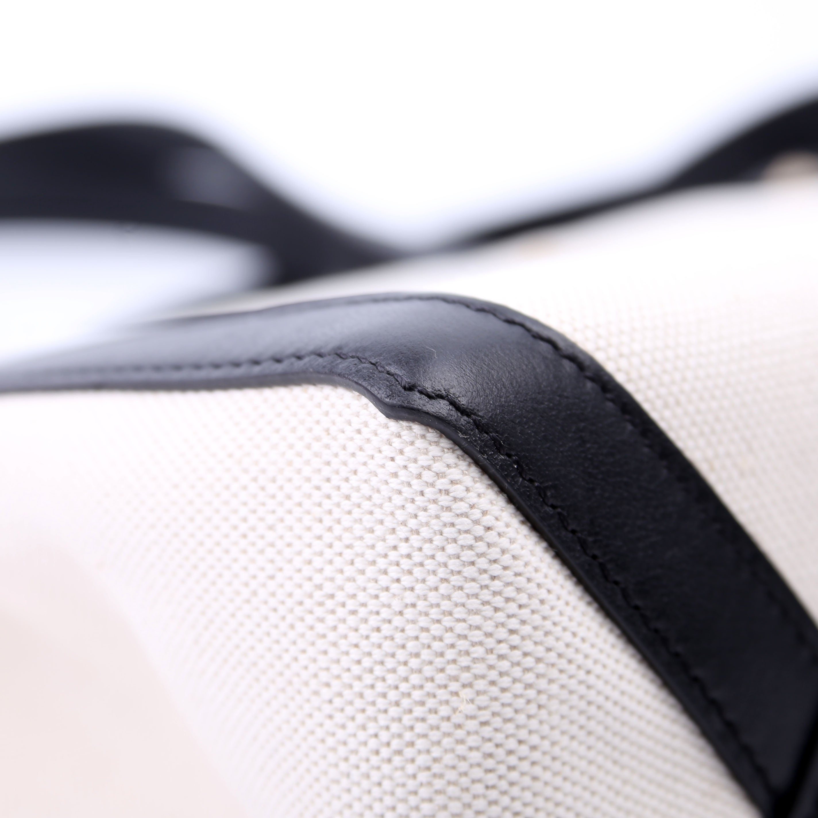 VLTN Canvas Tote Small White/Black