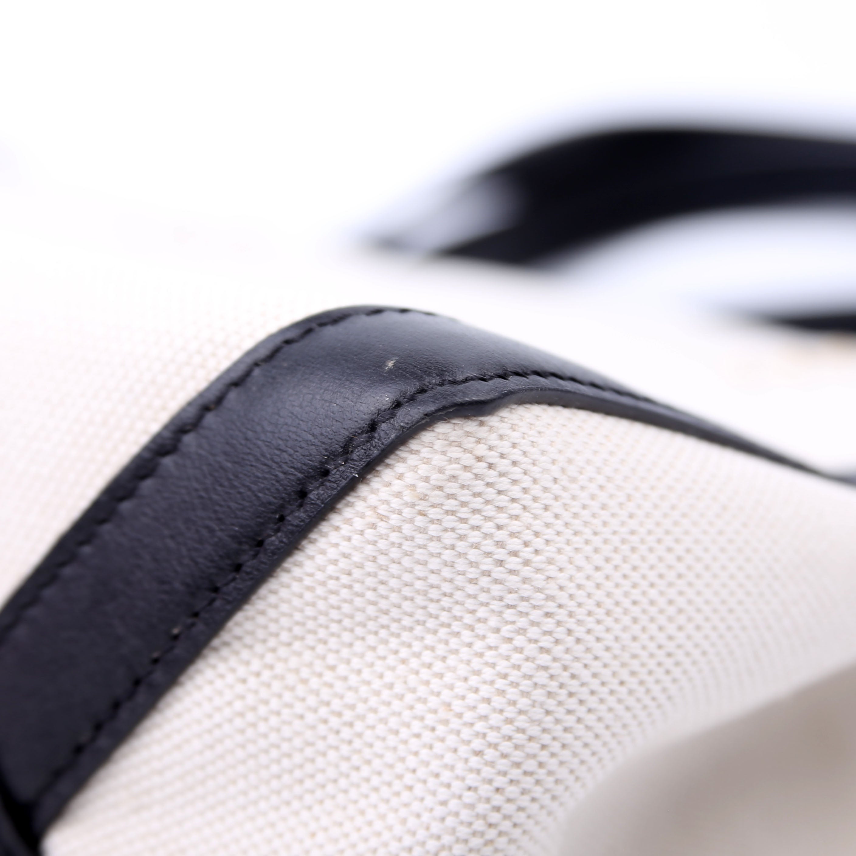VLTN Canvas Tote Small White/Black
