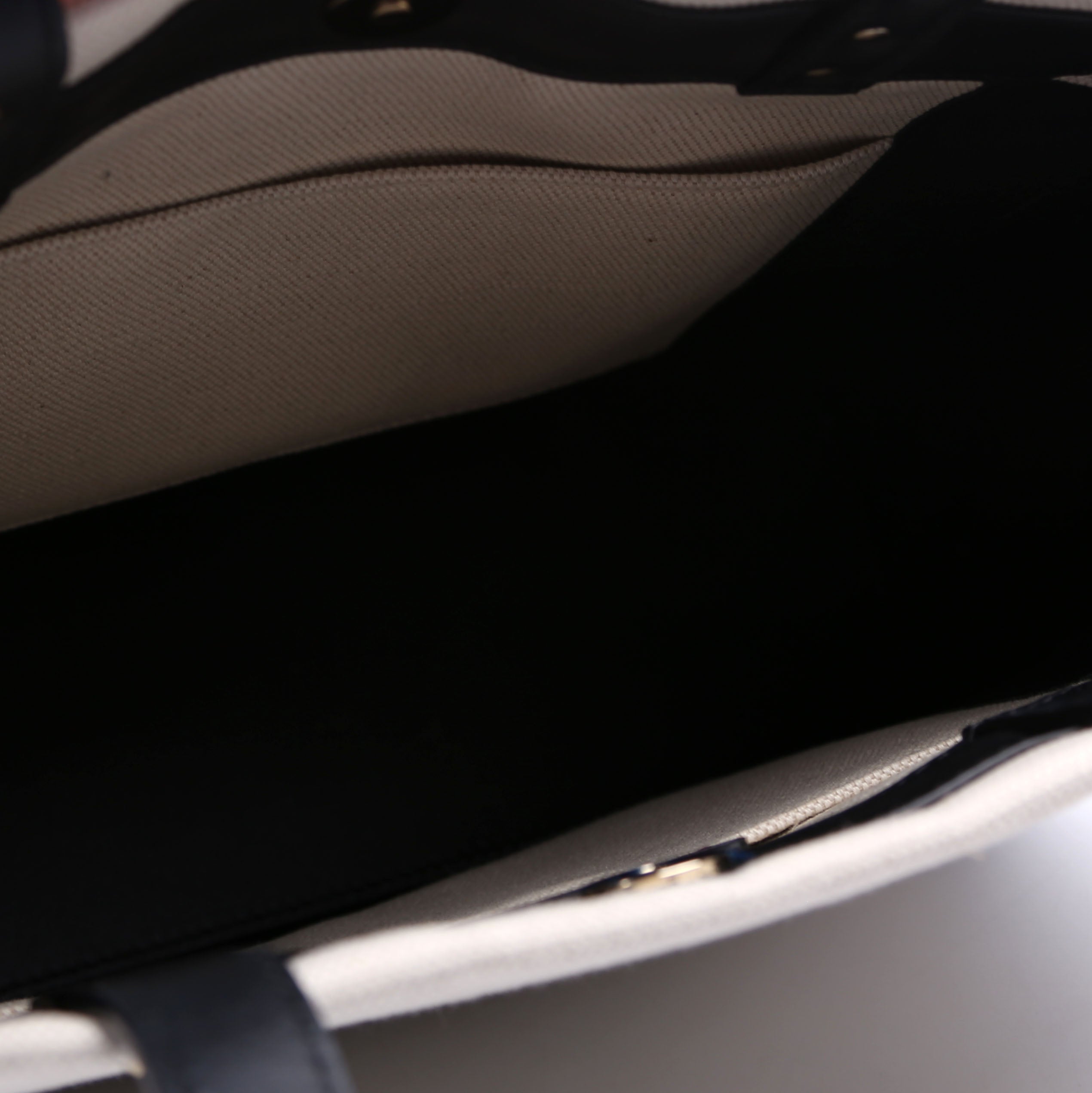 VLTN Canvas Tote Small White/Black
