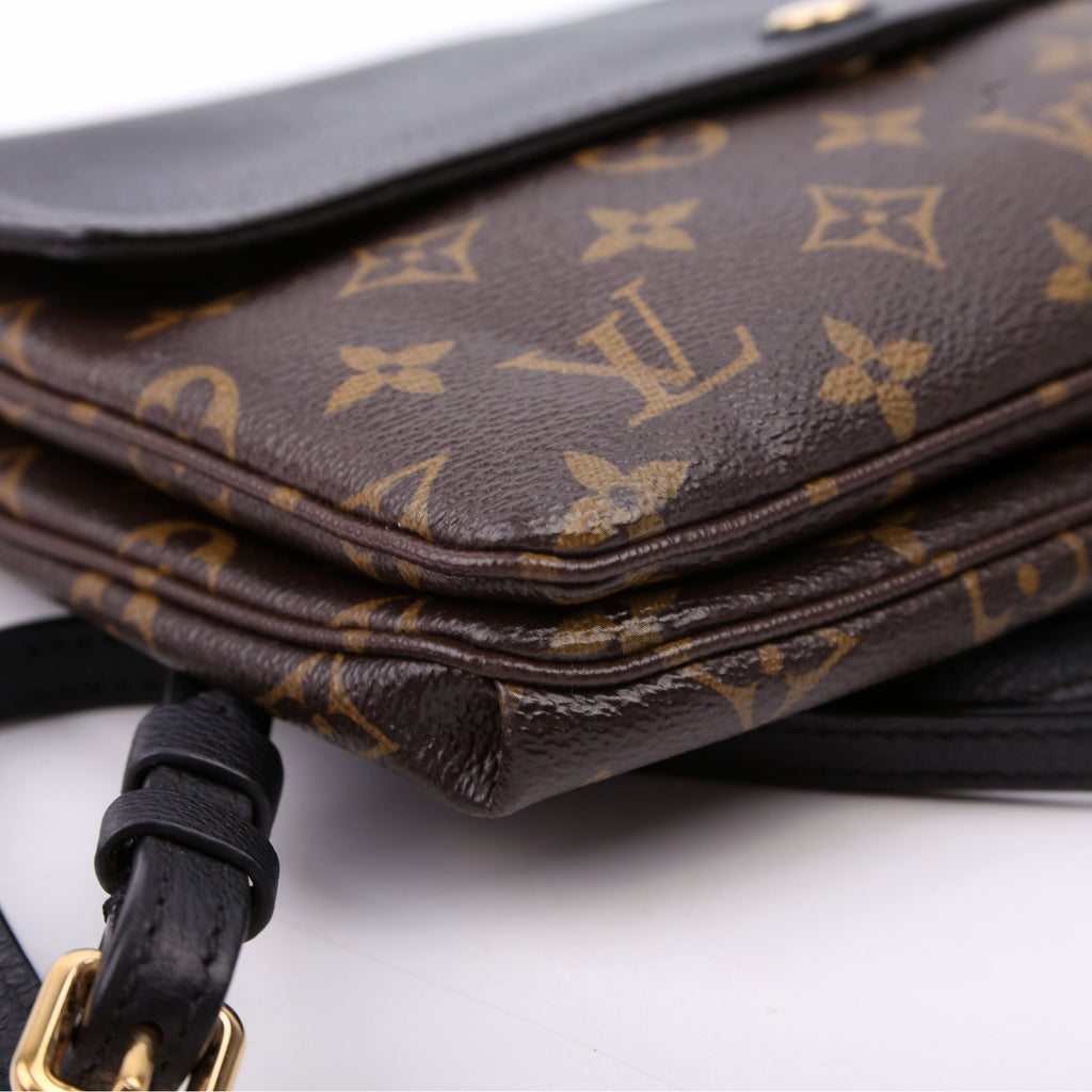 Pochette Twice Monogram Black