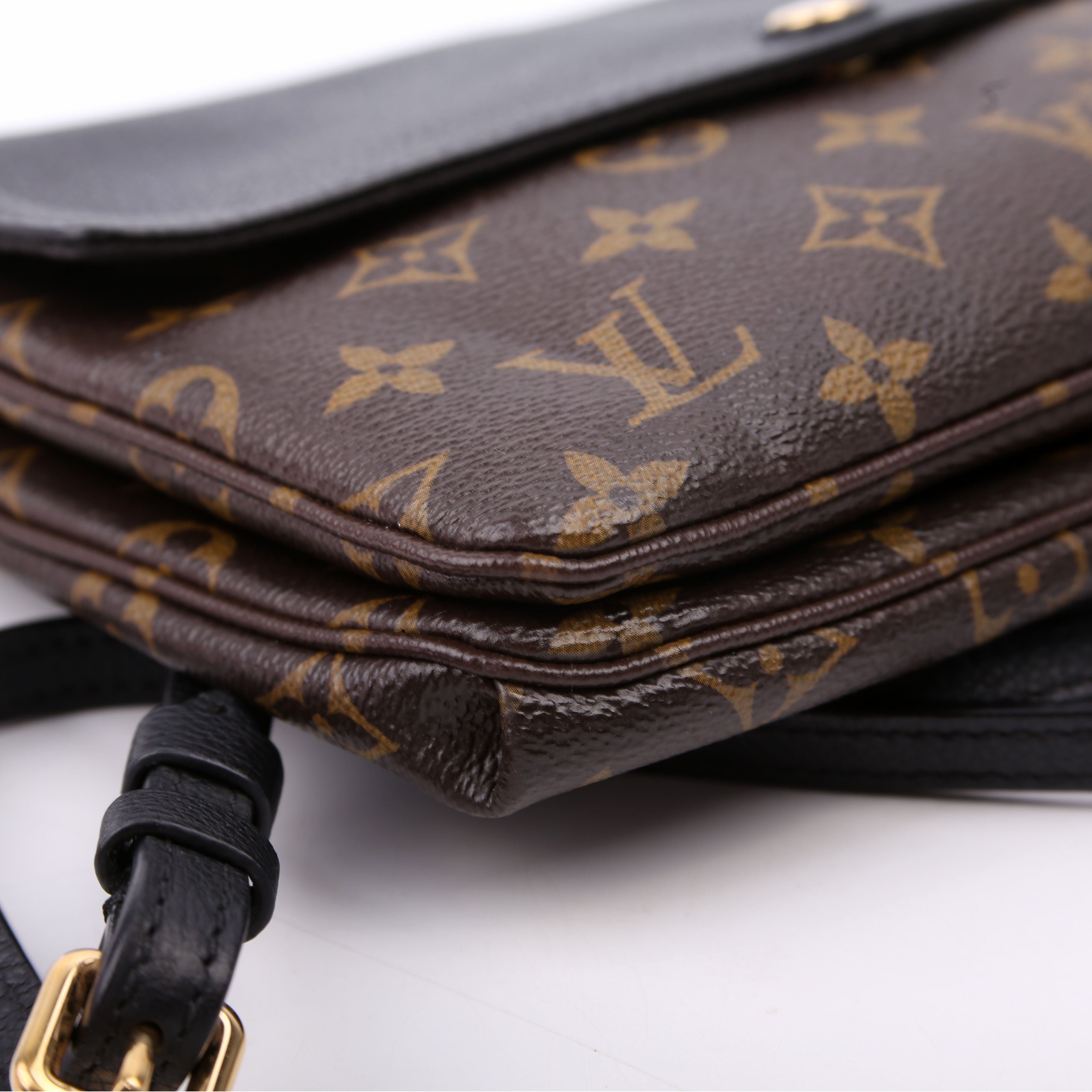 Pochette Twice Monogram Black