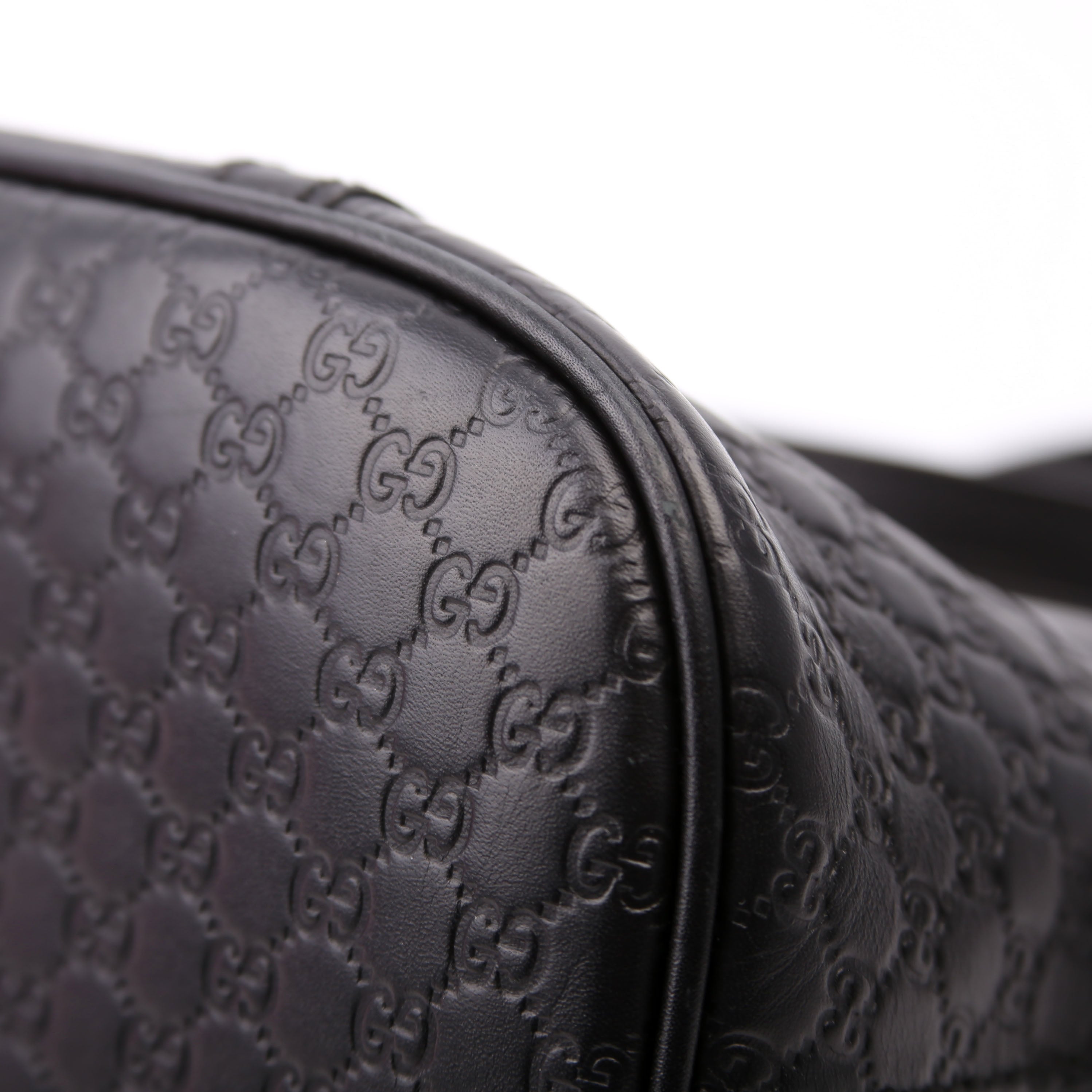 449654 Mini Dome Micro Guccissima Black