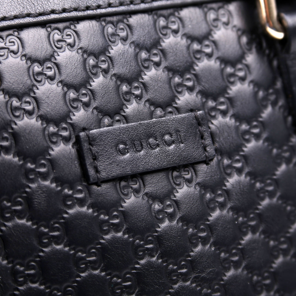 449654 Mini Dome Micro Guccissima Black