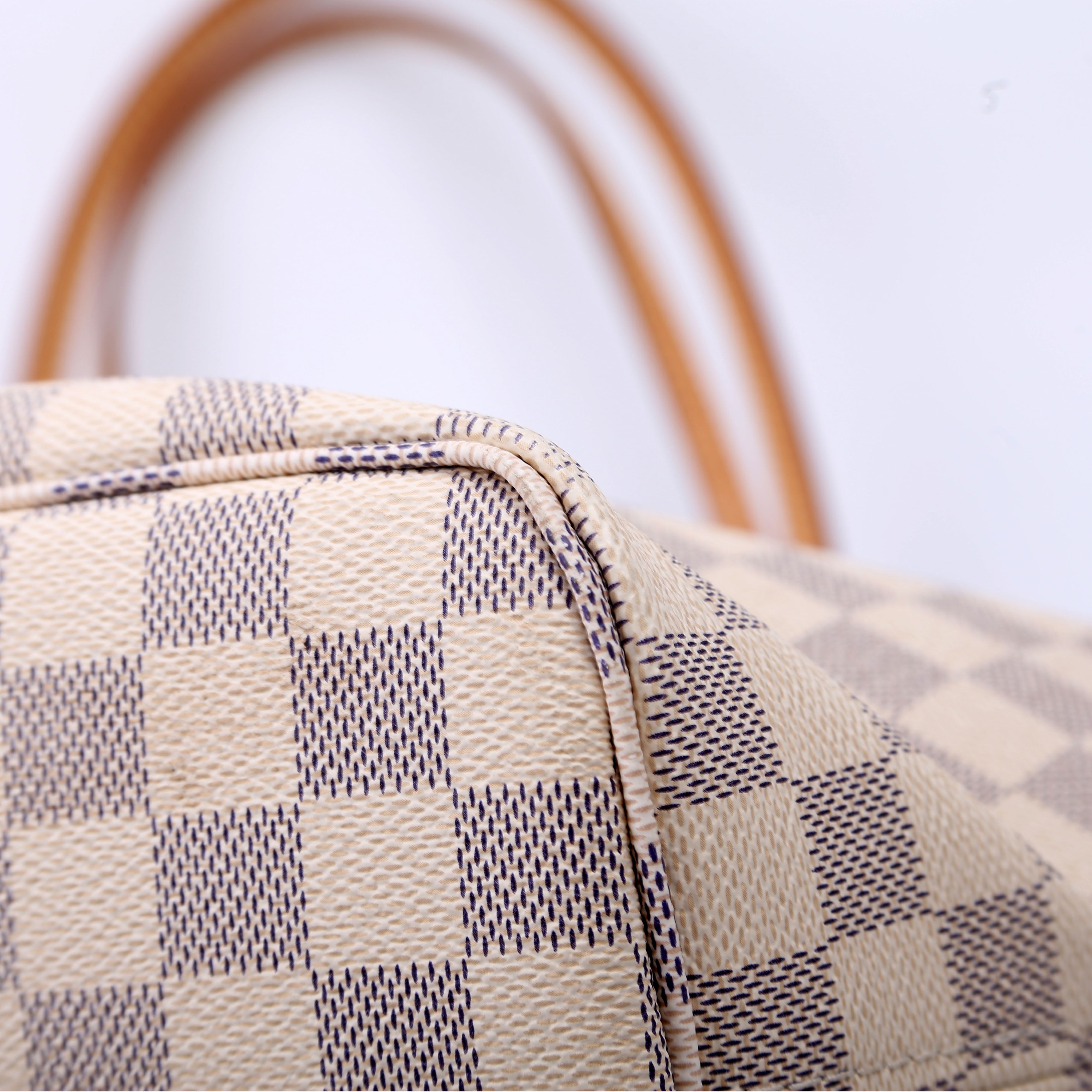 Neverfull with Wallet MM Damier Azur