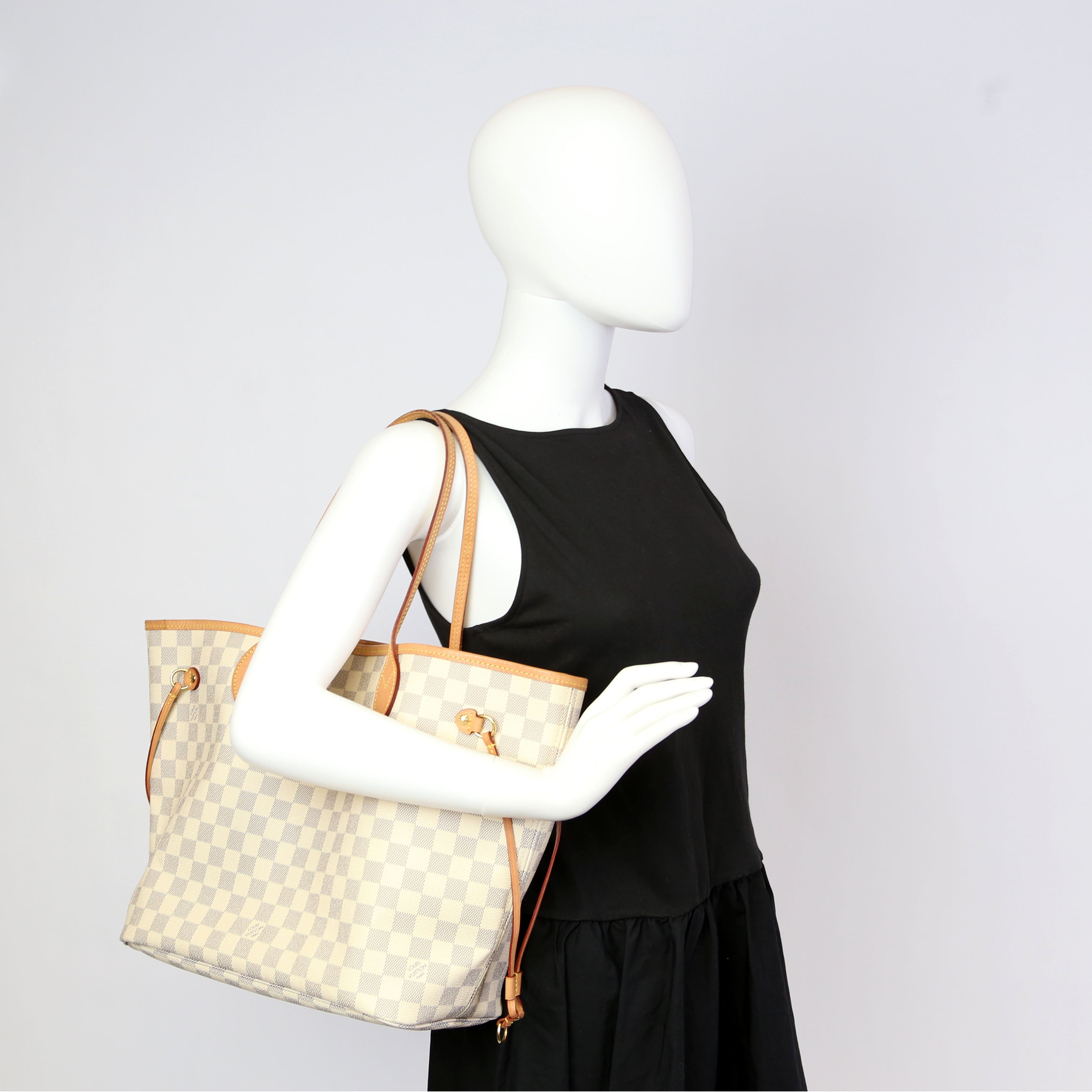 Neverfull with Wallet MM Damier Azur
