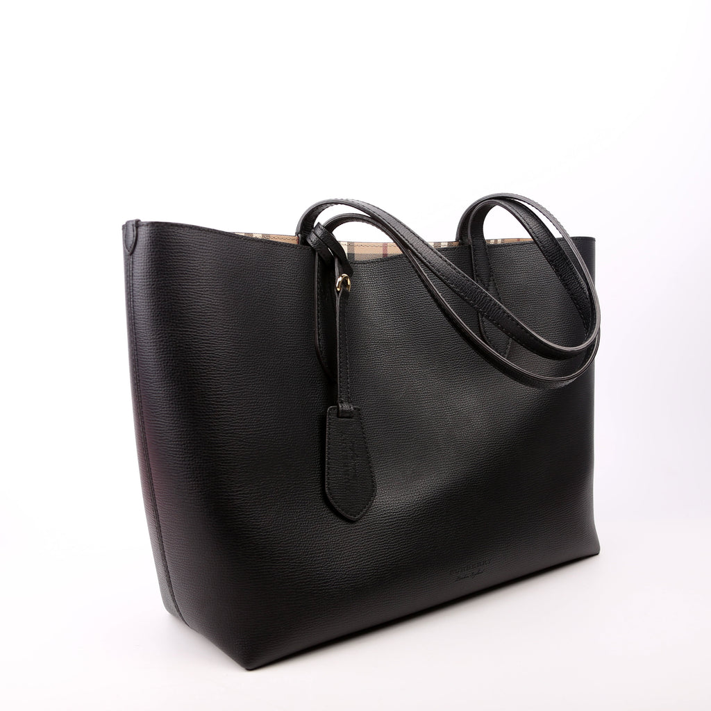 Haymarket Check Reversible Tote Black