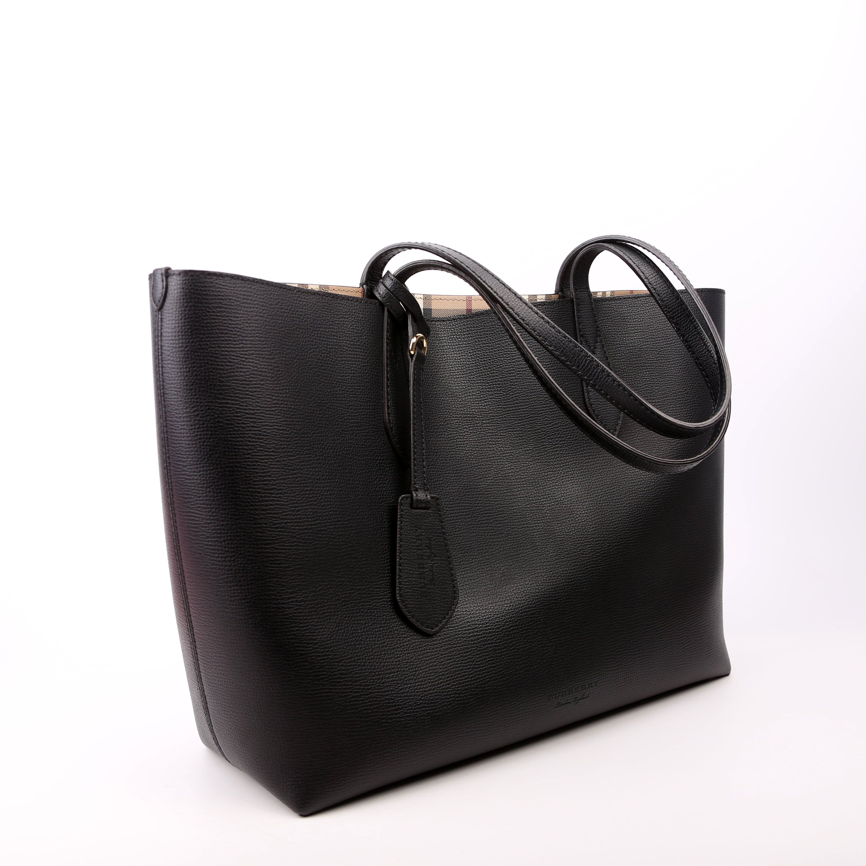 Haymarket Check Reversible Tote Black