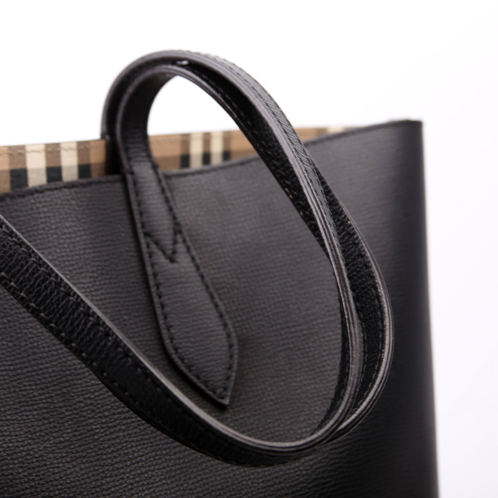Haymarket Check Reversible Tote Black