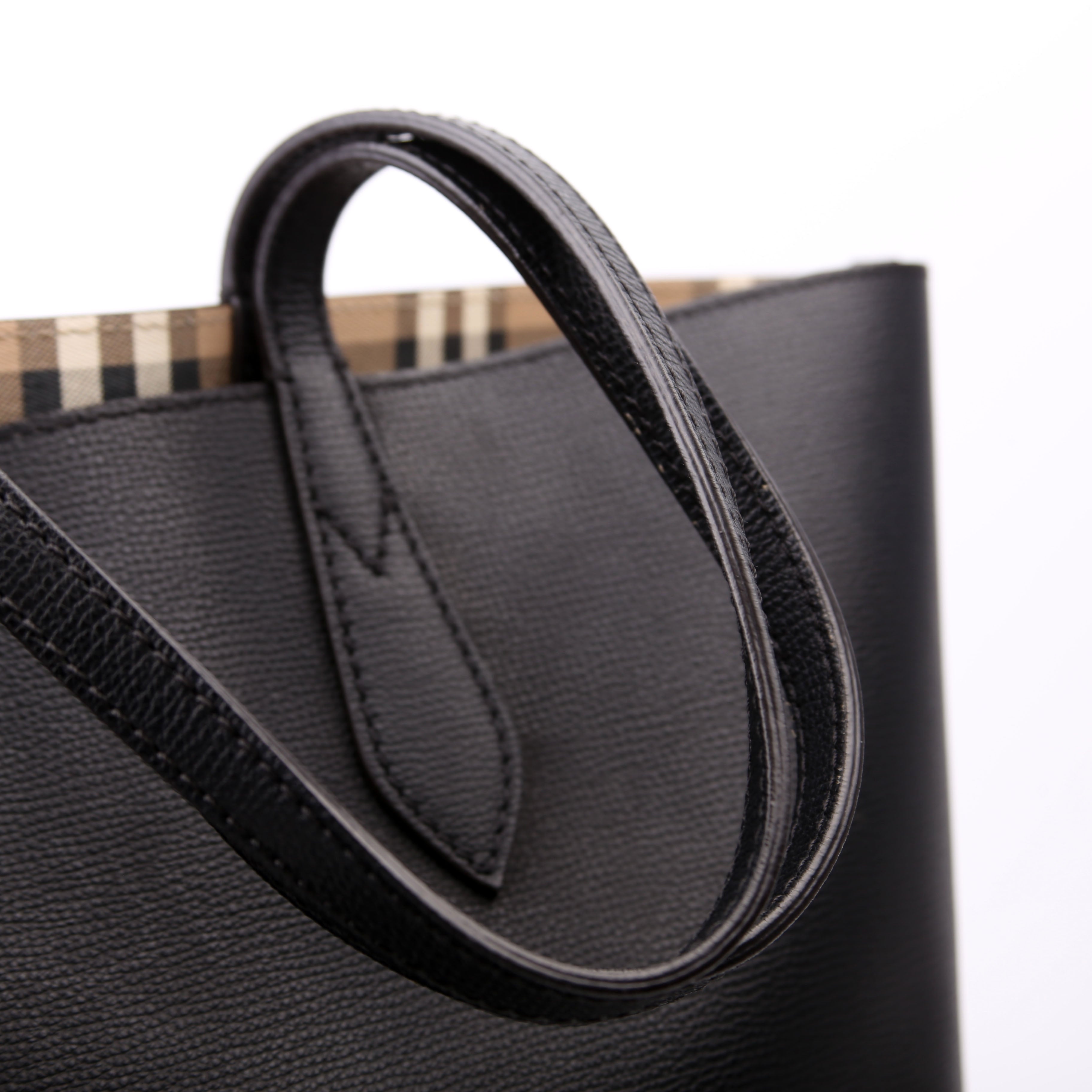 Haymarket Check Reversible Tote Black
