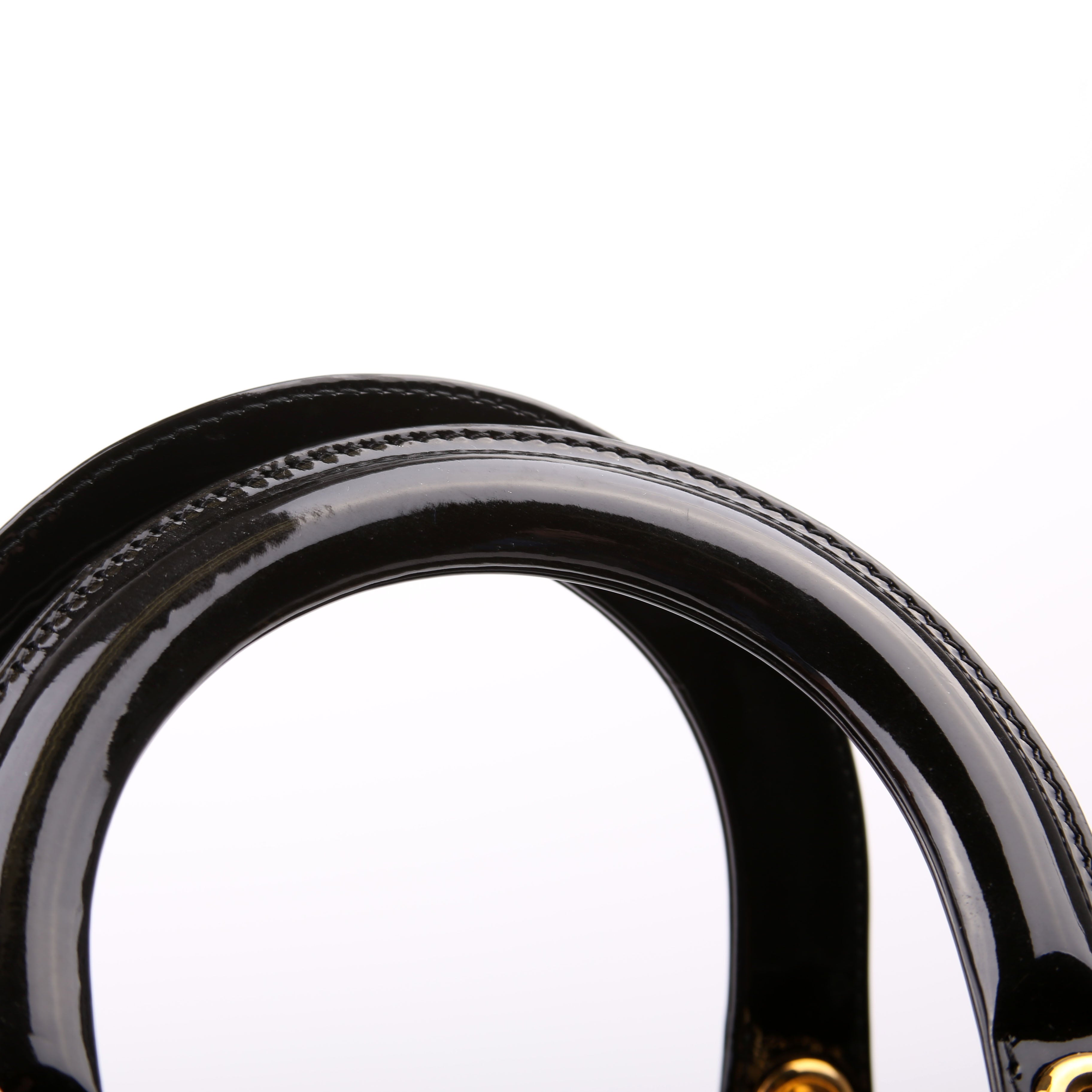 Lady Dior Large Patent Black
