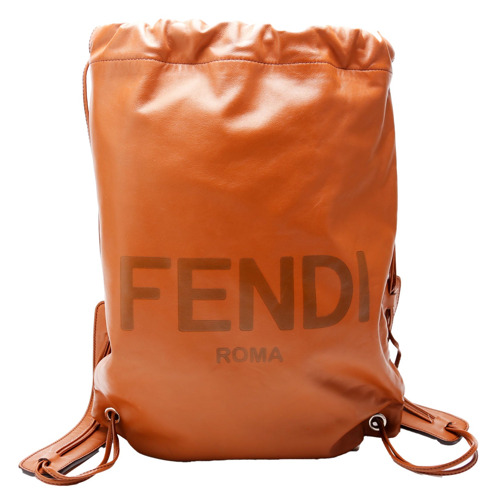 7VZ057 Roma Drawstring Backpack Brown