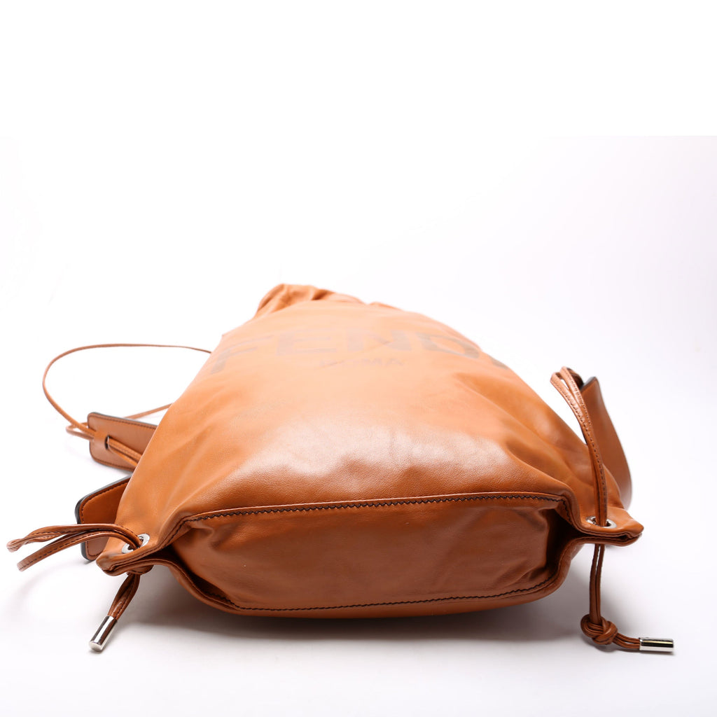 7VZ057 Roma Drawstring Backpack Brown
