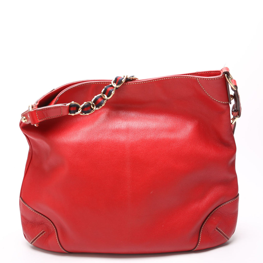 152461 Capri Shoulder Medium Leather Red