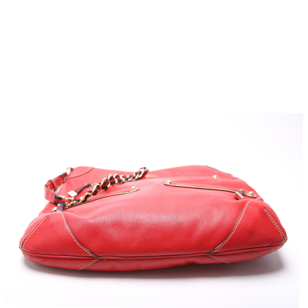 152461 Capri Shoulder Medium Leather Red