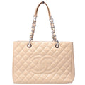 Grand Shopping Tote Caviar Tan