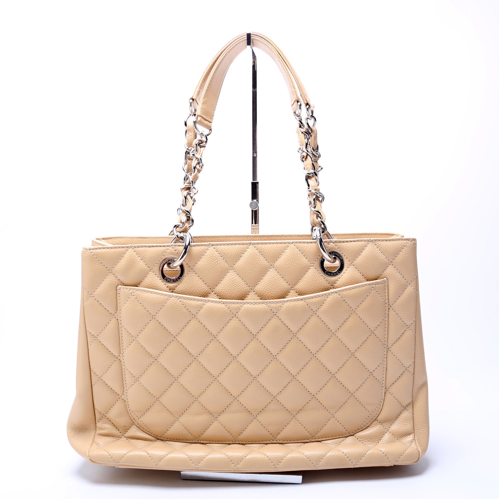 Grand Shopping Tote Caviar Tan