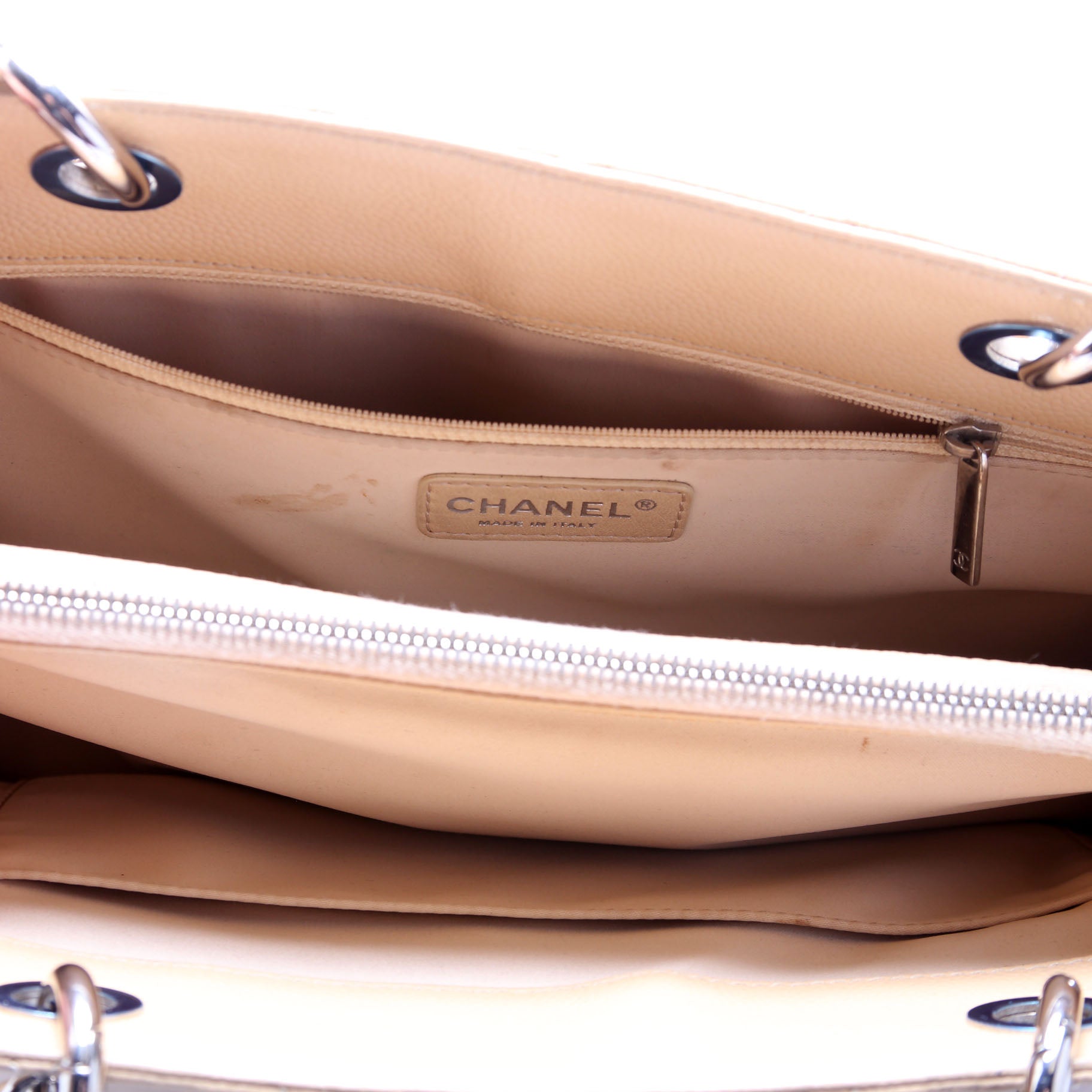 Grand Shopping Tote Caviar Tan