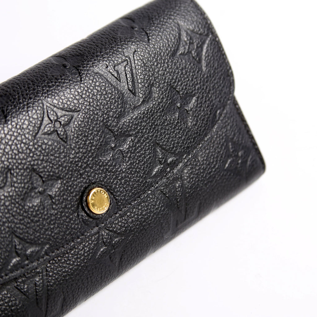 Emilie Wallet Empreinte Black