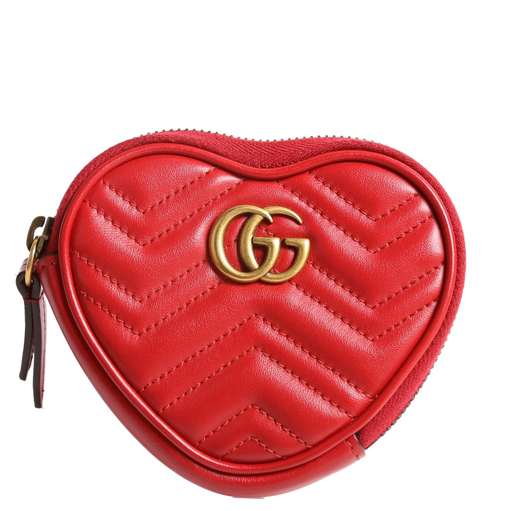 699517 Marmont Heart Key/Coin Pouch Red