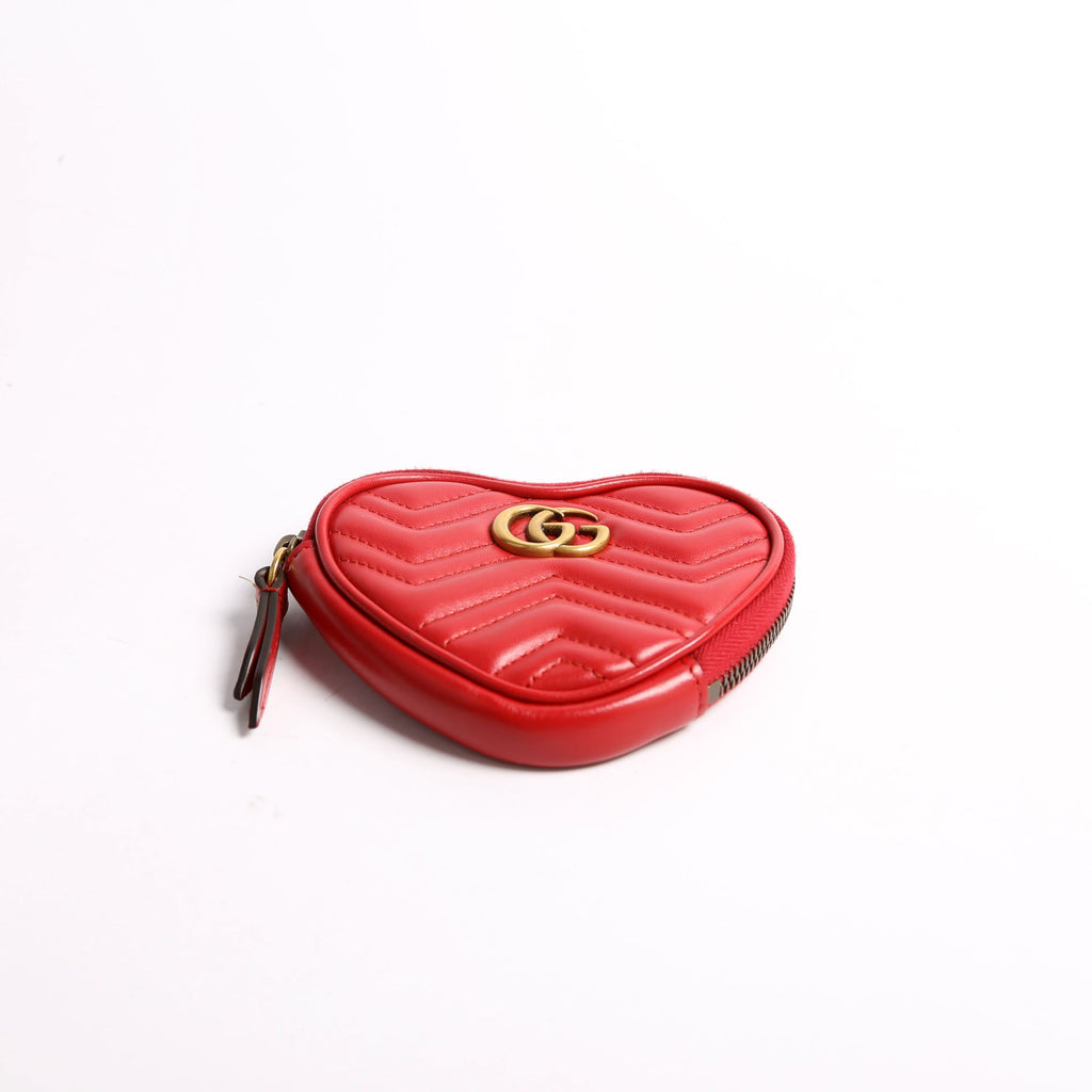 699517 Marmont Heart Key/Coin Pouch Red
