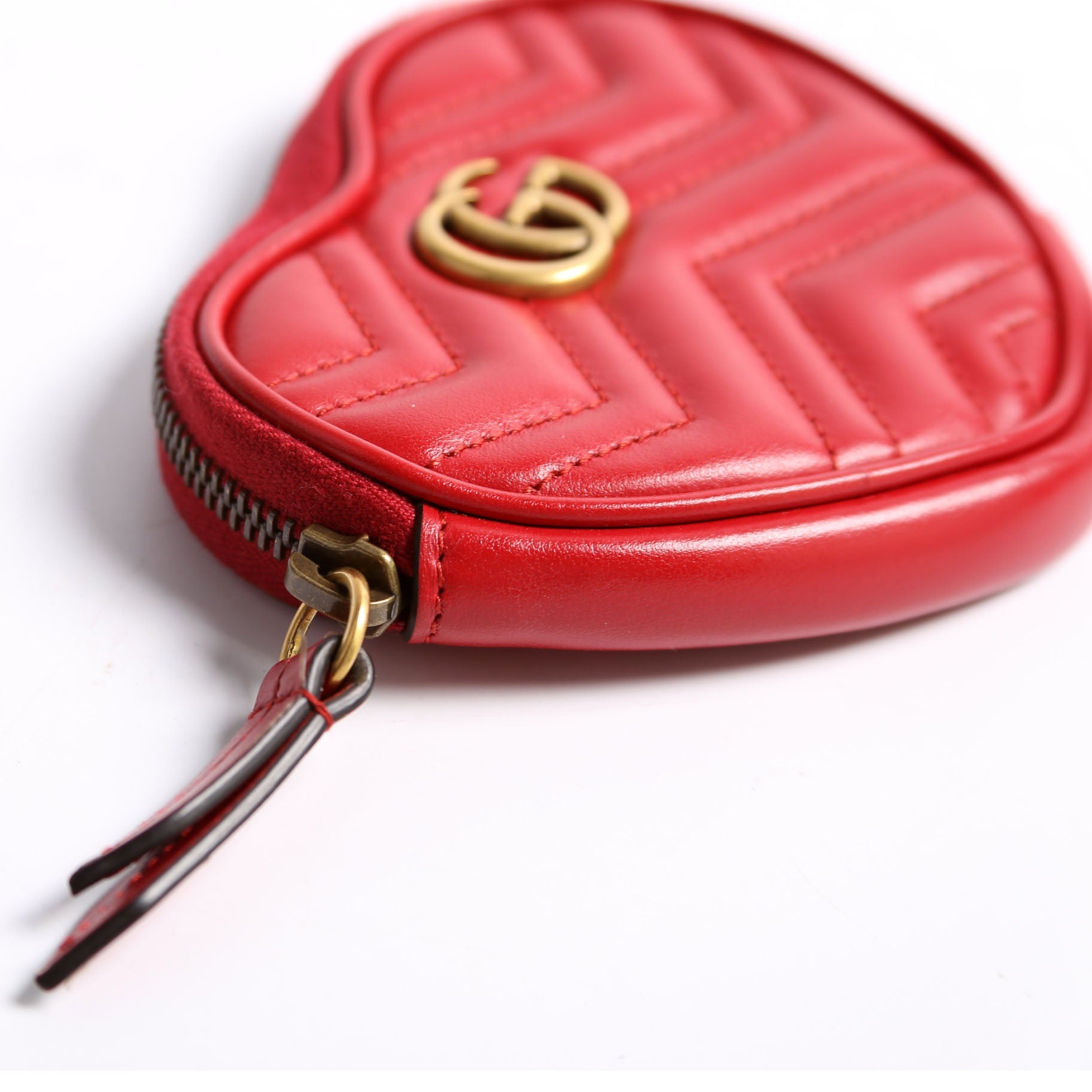 699517 Marmont Heart Key/Coin Pouch Red