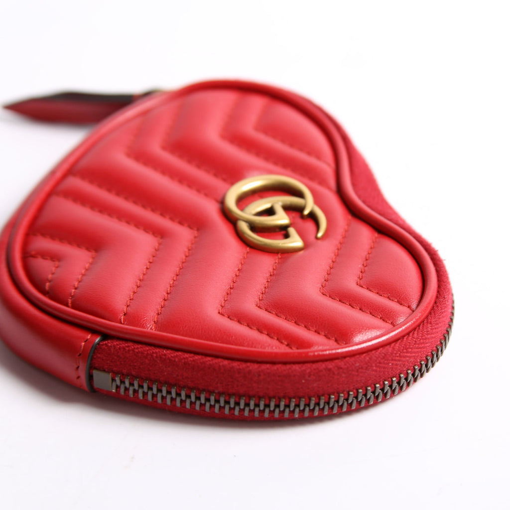 699517 Marmont Heart Key/Coin Pouch Red