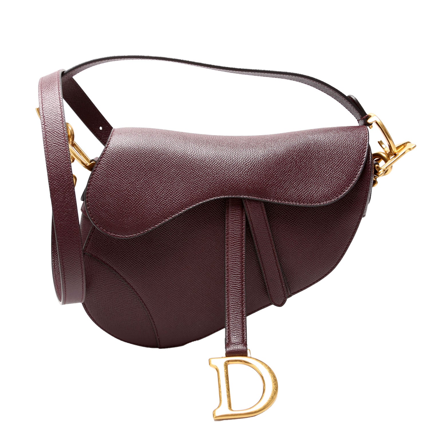 Saddle Bag Leather Plum
