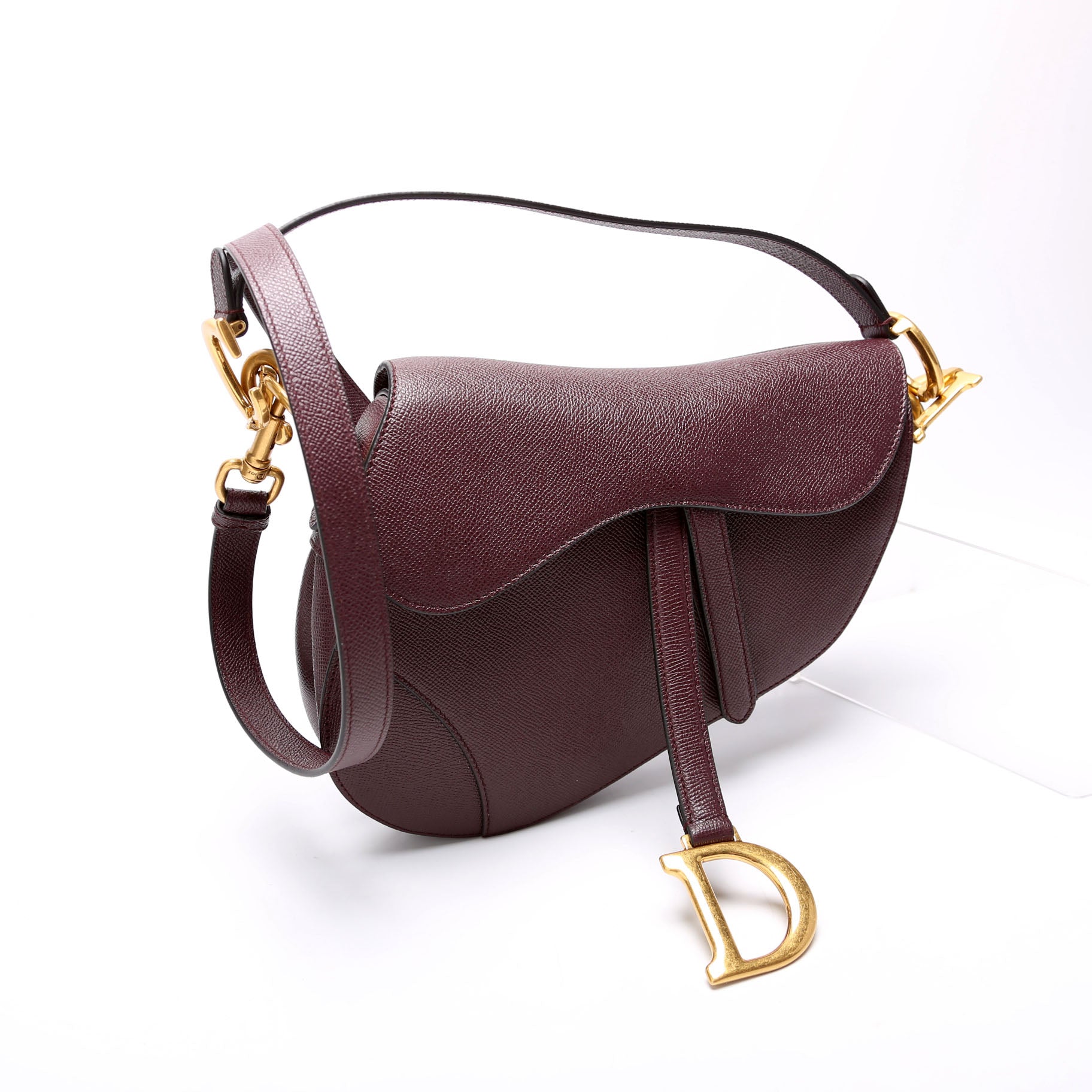 Saddle Bag Leather Plum