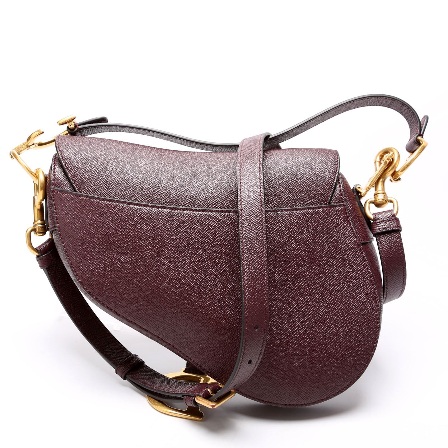 Saddle Bag Leather Plum