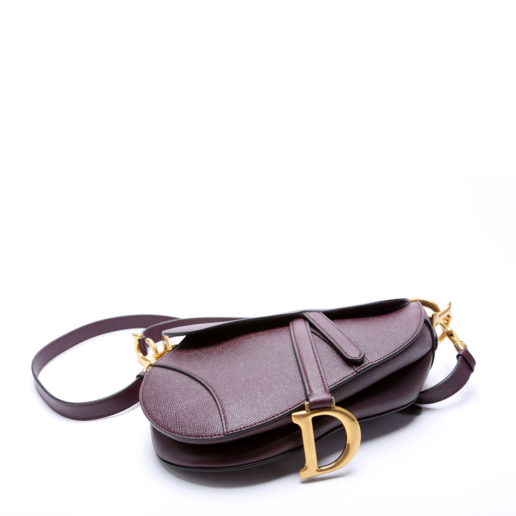 Saddle Bag Leather Plum