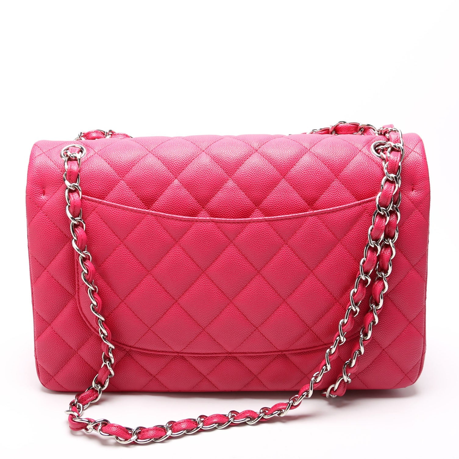 Classic Flap Jumbo Caviar RFID Pink