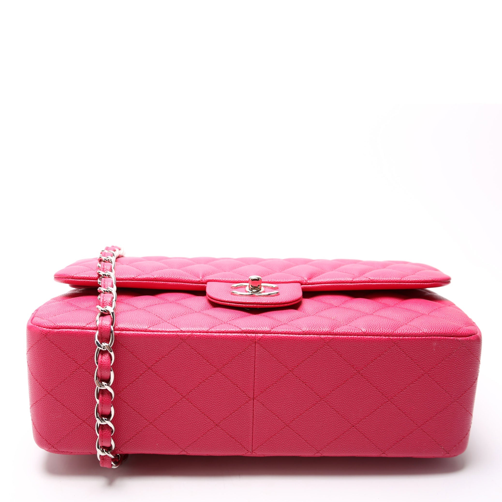 Classic Flap Jumbo Caviar RFID Pink