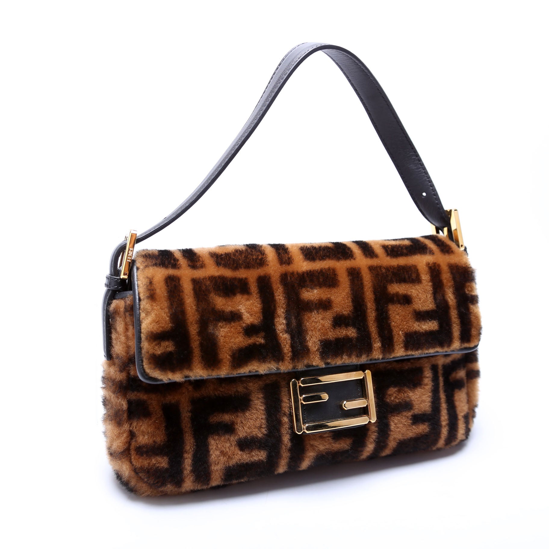 8BR600 Baguette FF Shearling Brown/Black
