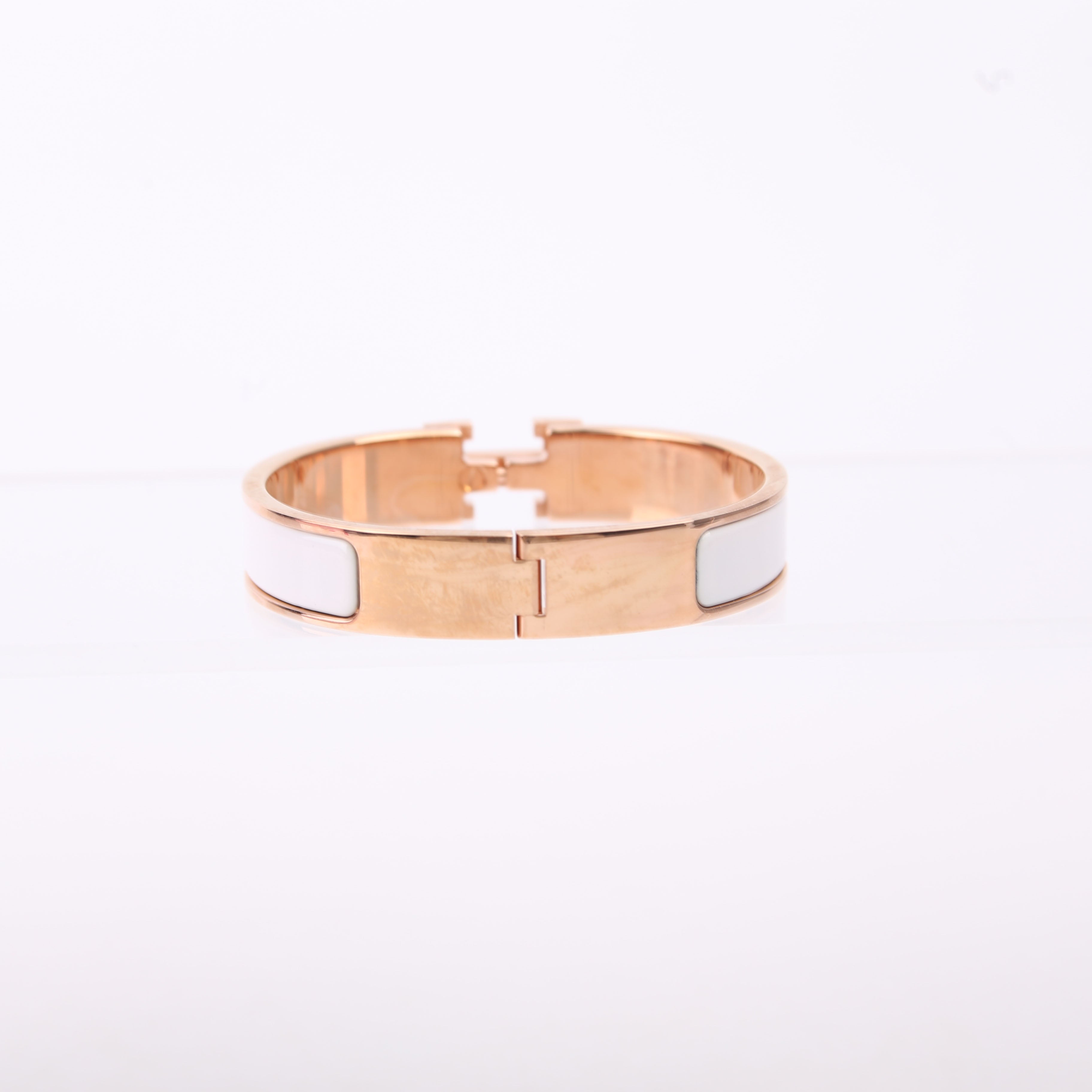 Clic Clac Narrow PM Bracelet Gold/White