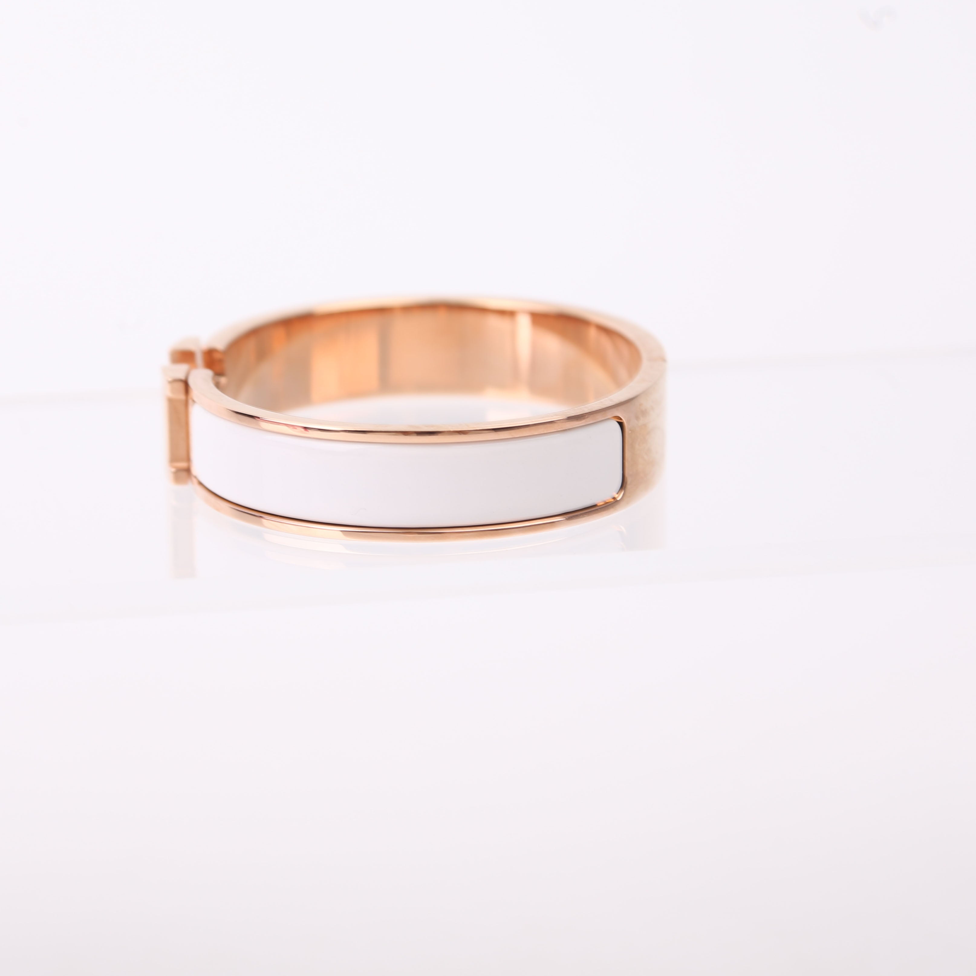 Clic Clac Narrow PM Bracelet Gold/White