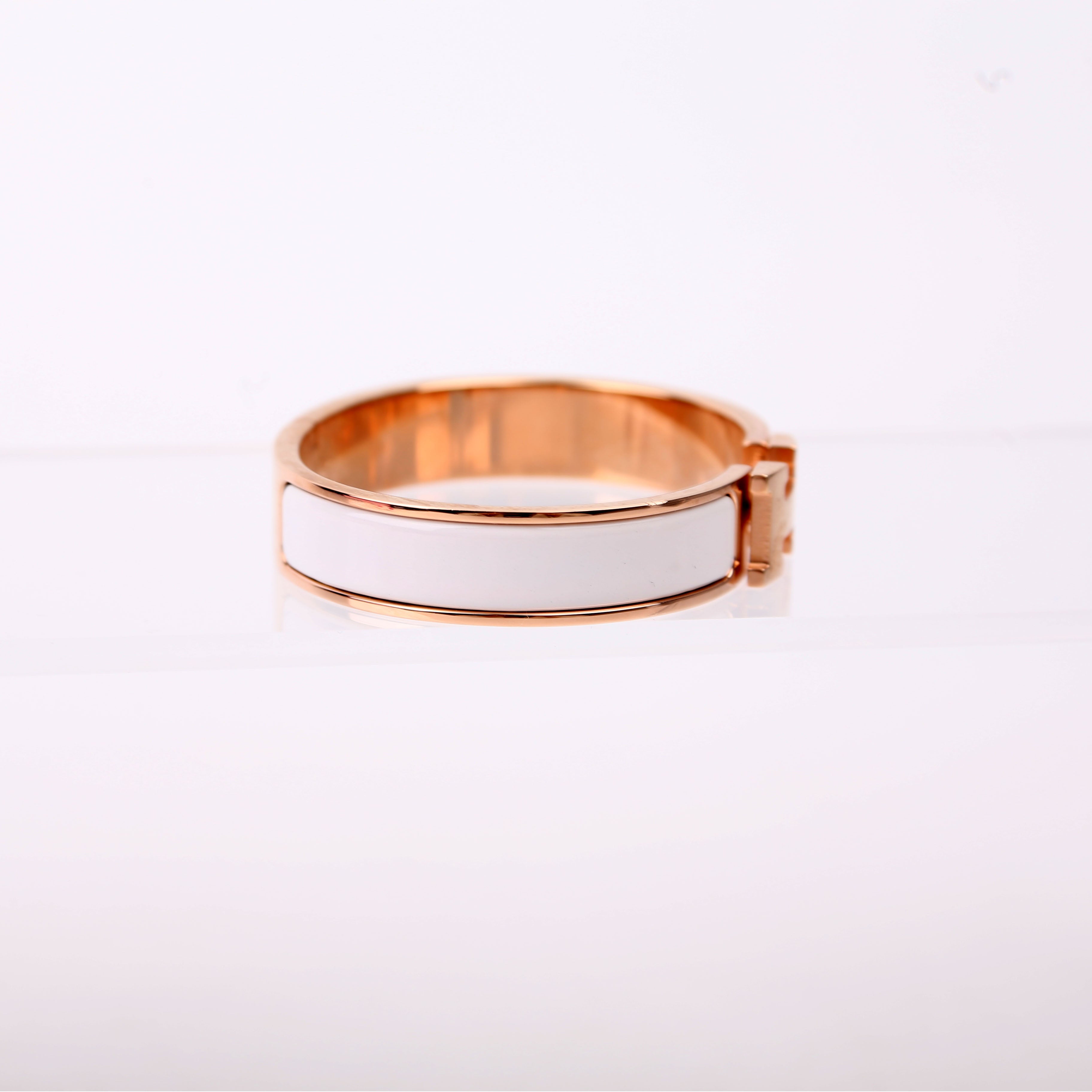 Clic Clac Narrow PM Bracelet Gold/White