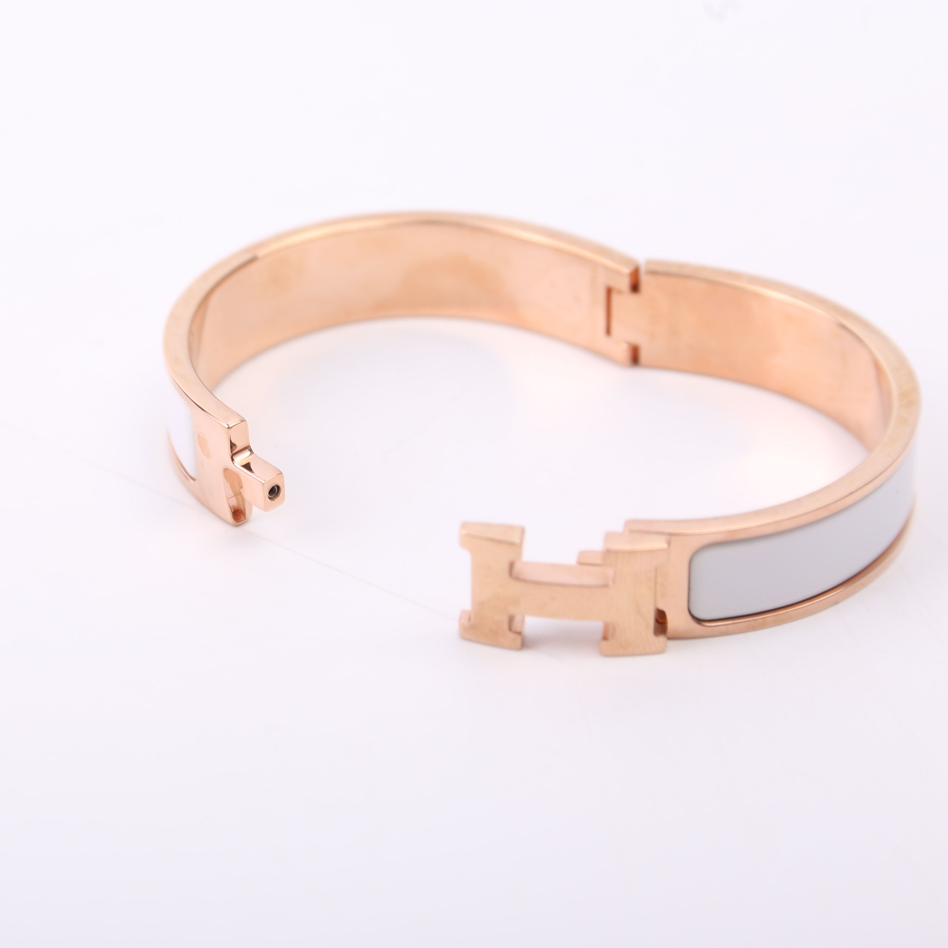Clic Clac Narrow PM Bracelet Gold/White