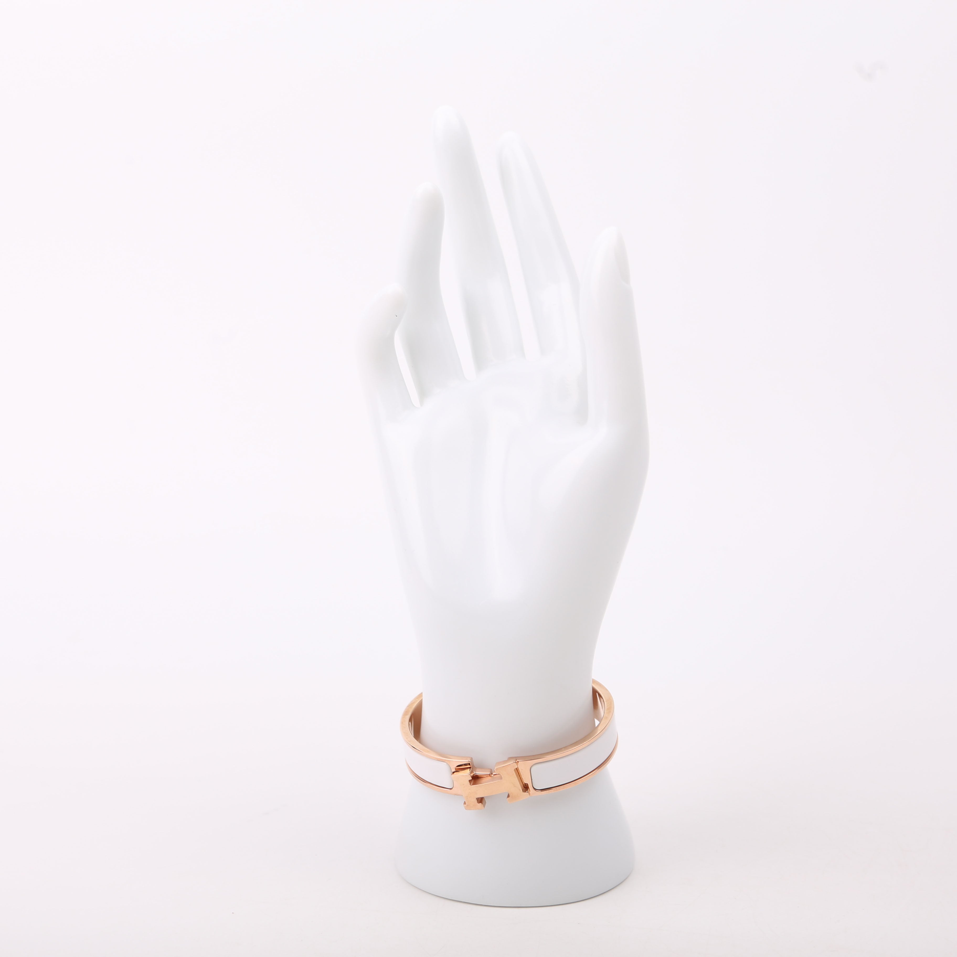 Clic Clac Narrow PM Bracelet Gold/White
