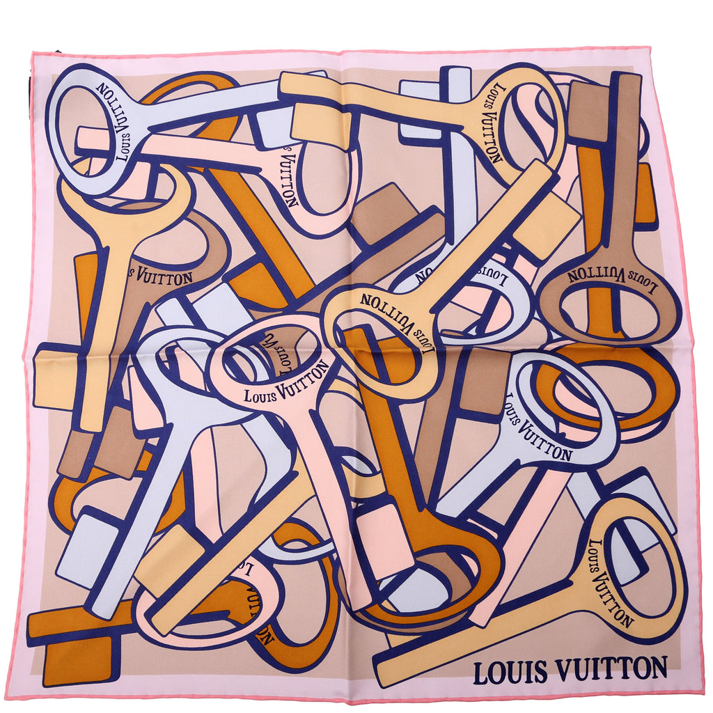 Key To My Heart 45 Silk Scarf Multicolor
