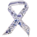 Toile De Jouy Mitzah Twilly Silk Scarf Periwinkle/White
