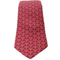 Printed Silk Tie Red