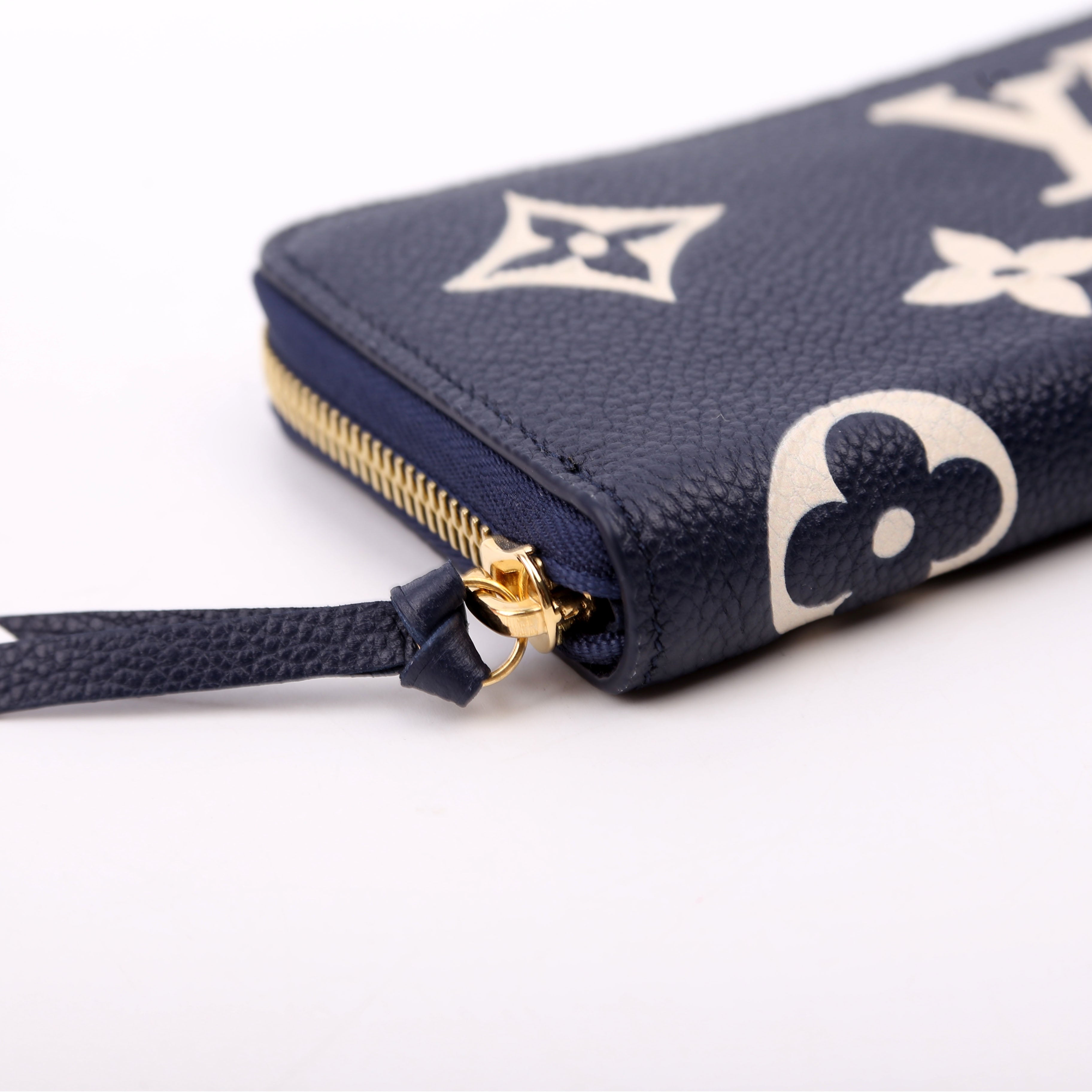 Clemence Wallet Bicolor Empreinte Navy