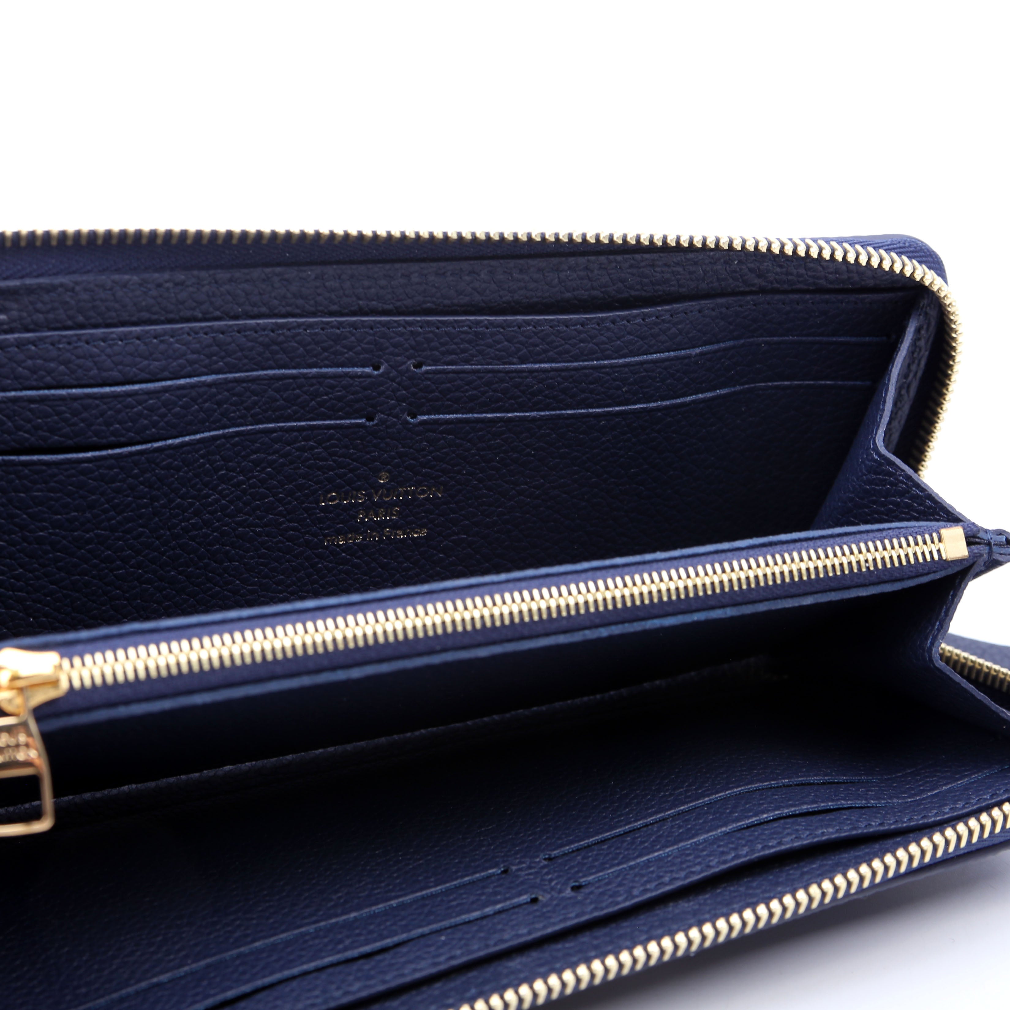 Clemence Wallet Bicolor Empreinte Navy