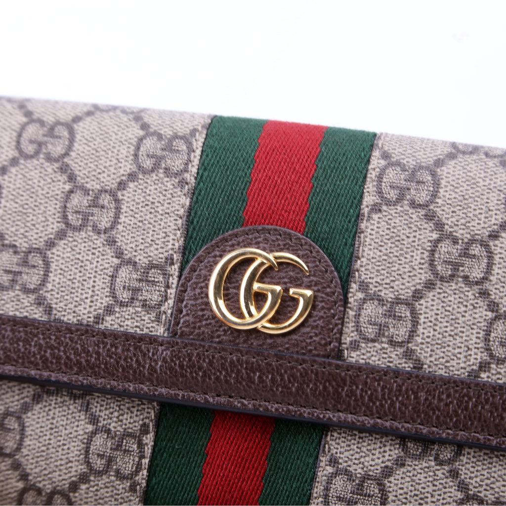 523153 Ophidia Flap Wallet Brown