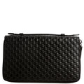 449246 Micro Guccissima Travel Wallet Black
